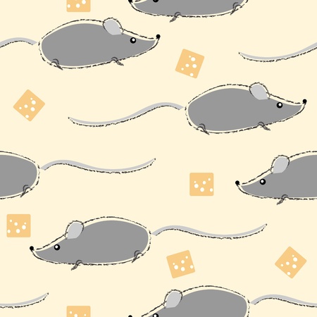 Cute little mousesのイラスト素材