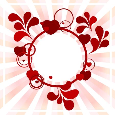 Abstract valentine background with heartsのイラスト素材