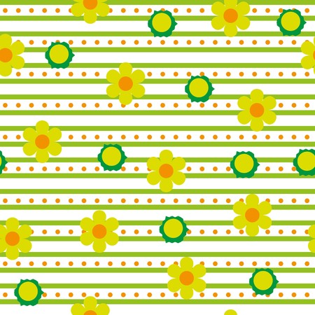 Seamless background with art flowersのイラスト素材