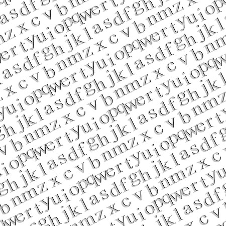 Seamless vector wallpaper with black lettersのイラスト素材