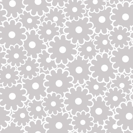 Seamless background with art flowersのイラスト素材