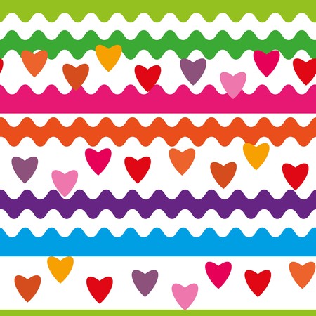 Abstract valentine background with heartsのイラスト素材
