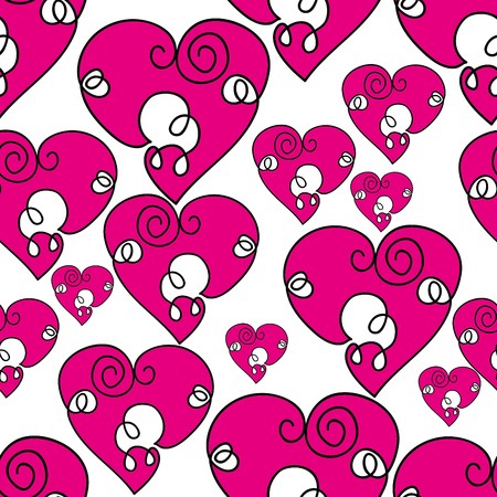 Abstract valentine background with heartsのイラスト素材