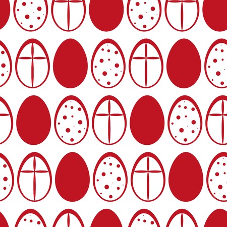 Seamless pattern with Easter eggsのイラスト素材