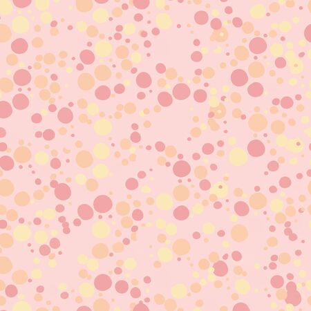 Seamless pink circle abstract patternのイラスト素材