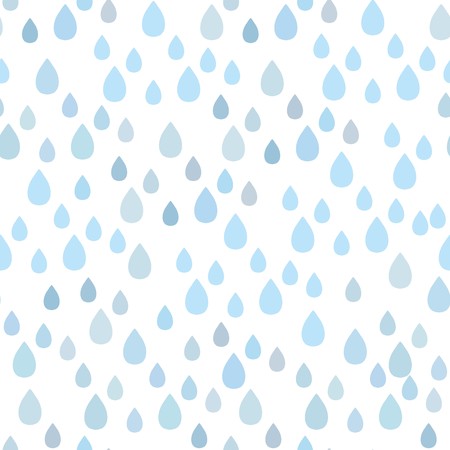Rain doodles and hearts seamless pattern  captionのイラスト素材