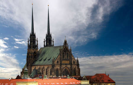 The old Cathedral Petrov - Brno - Czech Republicの写真素材