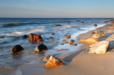 Coast in balticの写真素材