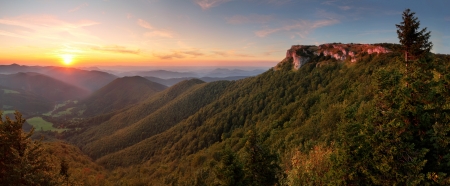 Klak peak in sunset - Slovakia mountain Fatraの写真素材