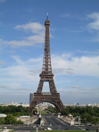 The Eiffel Tower in Parisの写真素材