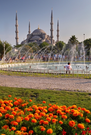 Blue mosque - Istanbulの写真素材