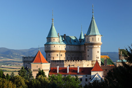Bojnice castle and park, Slovakiaのeditorial素材