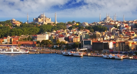 Istanbul panorama, Turkeyの写真素材