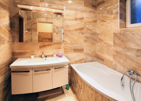 Modern house bathroom interiorの写真素材