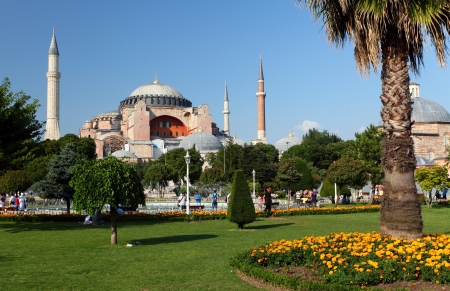 Hagia Sophia is the famous historical building of the Istanbul の写真素材