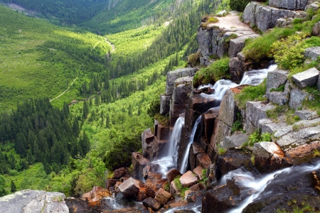 Czech republic - Krkonose waterfallの写真素材