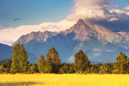Symbol of Slovakia - Mount Krivanの写真素材
