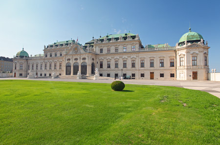 Belvedere Palace in Vienna, Austriaのeditorial素材