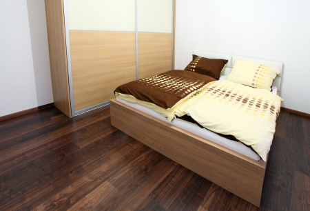 Modern bedroom interior の写真素材