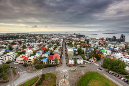 Reykjavik cityspaceの写真素材