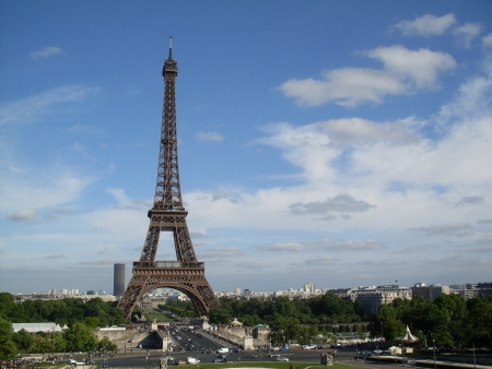 The Eiffel Tower in Parisの写真素材