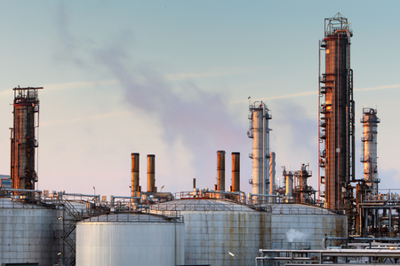 Oil storage tank in Petrechemical plantの写真素材