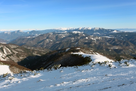 Slovakia mountain at winter - Fatrasの写真素材