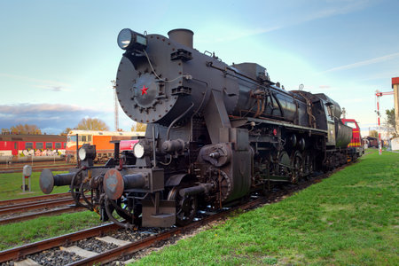 Old steam train のeditorial素材