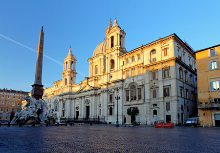 Piazza Navona, Rome  Italy のeditorial素材