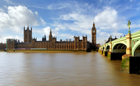 Houses of parliament - Big ben, england, UKの写真素材