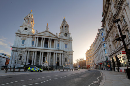 London St  Paul Cathedral, UK のeditorial素材