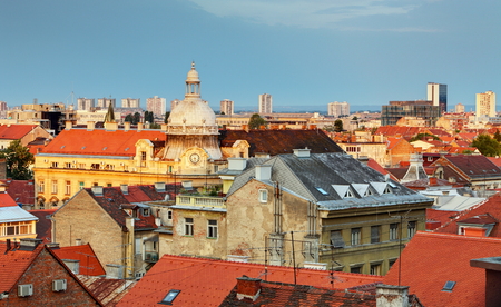 Zagreb cityspaceの写真素材