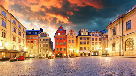 Stockholm - Stortorget place in Gamla stanの写真素材
