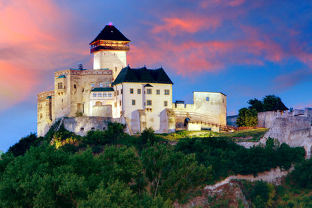 Slovakia Castle - Trencinのeditorial素材