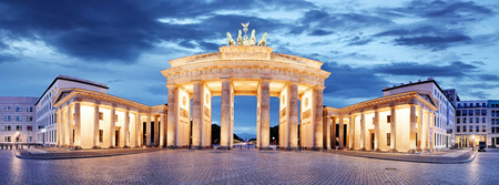 Brandenburg Gate, Berlin, Germany - panoramaの写真素材