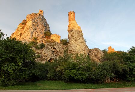 Ruin of castle Devin - Bratislavaの写真素材