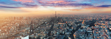 Paris skyline - panoramaの写真素材