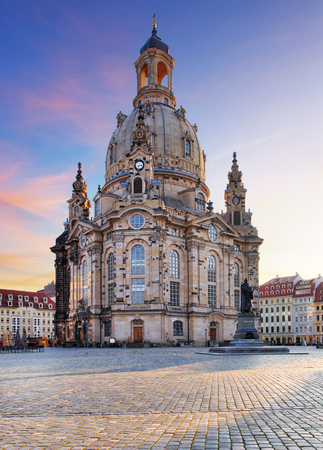 Frauenkirche - Dresden, Germanyの写真素材