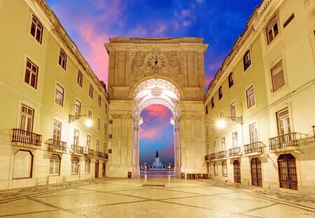 Lisbon -  Praca do Comercio, Portugalの写真素材