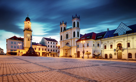 Slovakia, Banska Bystrica main SNP squareのeditorial素材