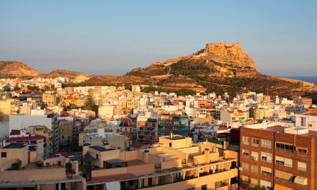View of Serra Grossa o San Julian Mountain in Alicante - Spainの写真素材