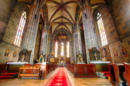 Interior of Monastery in Hronsky Benadik, Slovakiaのeditorial素材