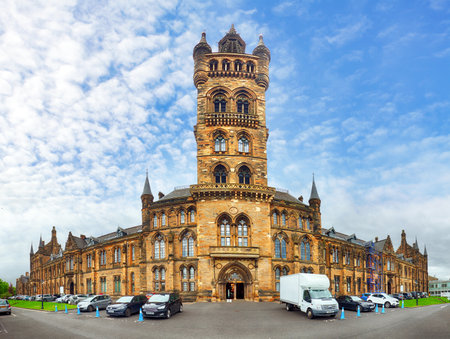 University of Glasgow Main Building - Scotlandの写真素材
