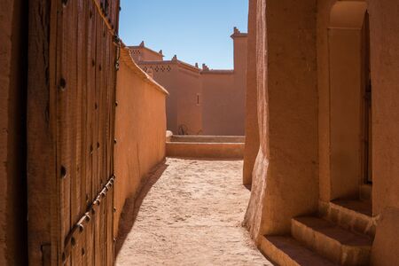 Narrow street at the city of Tinerhir, Morocco