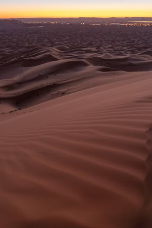 Sand dunes of Erg Chebbi in the Sahara Desert, Morocco