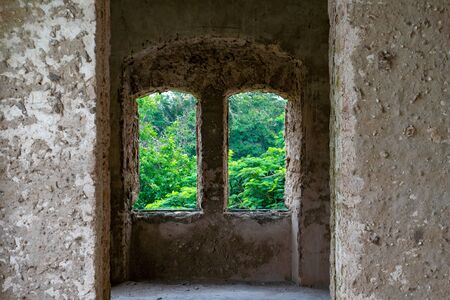 Old Deutsch German Colonial Fort in Bagamoyo Historical city part near the Dar Es Salaam on the Indian Ocean Coastの写真素材