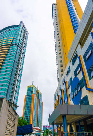 Tall modern buildings and a streets in Dar es Salaam, Tanzania