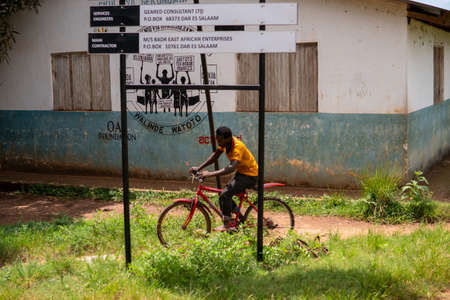 Zanzibar, Tanzania - JANUARY 2020: Black African People in their Usual Lifestyle on Streets of Zanzibar Villageのeditorial素材