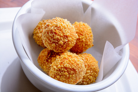Chicken balls in bowl