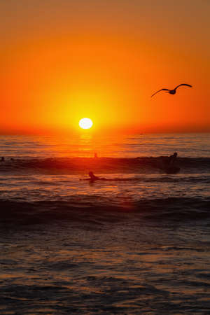 sunset at a southern california beach